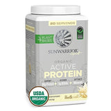 Sunwarrior Vegan Protein Powder USDA Organic | BCAA Sugar Free Gluten Free Non-GMO Dairy Free | Vanilla 20 Servings | Sport Organic Active Protein