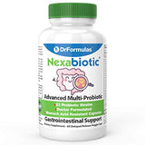 DrFormulas' Best Probiotics for Women & Men | Nexabiotic Multi Probiotic with Saccharomyces Boulardii, Lactobacillus Acidophilus, B. infantis, Prebiotic 60 Count Capsules (Not Pearls)