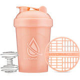 Hydracup [5 Pack] - 20 oz OG Shaker Bottle for Protein Powder Shakes & Mixes, Dual Blender, Wire Whisk & Mixing Grid, BPA Free Shaker Cup Blender Set