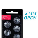 Hearing Aid Domes for Oticon MiniFit Open Vent Bass Domes: 3 Packs (8mm),Universal Domes for Oticon Hearing Aid Supplies