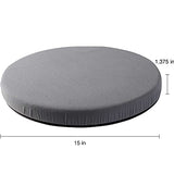 HealthSmart 360 Degree Swivel Seat Cushion, Chair Assist for Elderly, Swivel Seat Cushion for Car, Twisting Disc, Gray, 15 Inches in Diameter