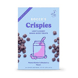 Bocce's Bakery Crispies Training Treats for Dogs, Wheat-Free Dog Treats, Made with Real Ingredients, Baked in The USA, All-Natural & Low Calories Training Treats, PB & Blueberry Recipe, 10 oz