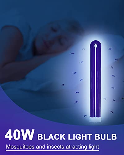 BB-40blk 40W Replacement Light Bulb Compatible with Black Flag Deluxe Bug Zapper Model BZ-40DX and Stinger UVB45 Outdoor Mosquito Lamp, B4045 40-Watt 5500 Volt Black Light Replacement Bulb - 1 Pack