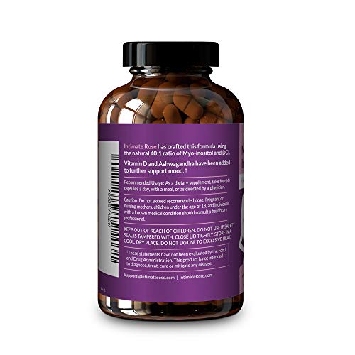 Myo-Inositol & D-Chiro Inositol 40:1 Blend + Vitamin D3 + Ashwagandha ...