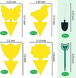 Glovv 36 Pack Fruit Fly Traps for Indoors, Fungus Gnats Killer Trap, Yellow Sticky Traps for Plant Gnat for Houseplant, Mosquitos, Flying Insect, White Flies