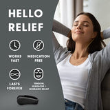 Aculief - Award Winning Natural Headache, Migraine, Tension Relief Wearable – Supporting Acupressure Relaxation, Stress Alleviation, Tension Relief and Headache Relief - 1 Pack (Regular, Black)