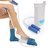 Kekoy Sock Aid, Easy to Use Sock Helper with Foam Handles, Sock Aide Device Pull Up Assistance Help, Sock Helper Stocking Slider for Elderly, Senior, Pregnant, Diabetics