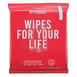 HyperGo Full-Body Rinse-Free Hypoallergenic Biodegradable Bathing Shower Wipes –All Natural, Refreshing Anytime, Post Workout, Camping, Travel, Daily Life, 12”x12” X-Large Grapefruit, Pack of 1