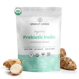 Sprout Living Organic Inulin Prebiotic Powder, Soluble Fiber, Digestive Gut Health, 1 lb