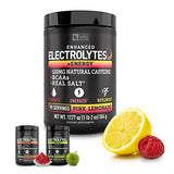 Véla Electrolyte Powder Recovery Drink + Energy (90 Servings | Pink Lemonade) w Real Salt +BCAAs Sugar Free Electrolyte Supplement w Potassium Zinc & Magnesium