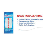 All-in-1 Hearing Aid Cleaning Kit (2 Pack) - Gentle and Effective Hearing Aid Cleaning Brush with Threader (40 Ready-to-Use Strands) w/Cleaning Cloth - Fine Instrument Cleaners by NanoCleanQ