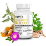 Organixx Liver & Kidney Detox Cleanse Supplement, Plant Extract + Herbal Supplements for Digestive Health, Sleep Support, and More Energy, Gluten Free, Non GMO, Soy Free - 60 Vegetarian Capsules