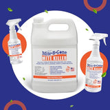 Mite Killer Spray by Mite-B-Gone Treatment — Kills Human Mites, Dust, Spider, Rat, Carpet & Bird Mites in Homes, Furniture, Bedding, Auto & On Animals | Non-Toxic | Kid & Pet Safe | 32oz Spray