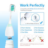 Replacment Heads Compatible with Philips Sonicare, for E-Series Essence, for Xtreme, for Elite, for Advance, and for CleanCare Electric Toothbrush, Toothbrush Replacment Heads Refills, 6 Pack