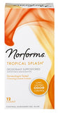Norforms Suppositories Tropical Splash 12 Count (Pack of 3)