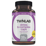 Twinlab Stress B-Complex Caps - Energy Support Supplement with Vitamin B12 and B6-100 Capsules (Pack of 2)
