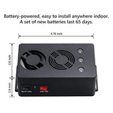 Angveirt Under Hood Rodent Repeller Battery Operated Rodent Pest Repellent Mouse Rat Repeller Electronic Ultrasonic Mice Repeller with Strobe Lights Deterrent Under Hood Animal Repeller