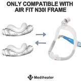 Medihealer 2 Packs Replacement Cushion for Airfit N30i(S), 2 Packs Old Version Curved Nasal Cradle Cushion Compatible with N30i, Soft & Comfortable Great-Value Supplies