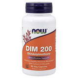 NOW Supplements, DIM 200 (Diindolylmethane) with Calcium D-Glucarate, 90 Veg Capsules