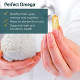 Therabotanics Perfect Omega Fish Oil Supplement EPA & DHA – High Absorption, Concentrated Omega 3 for Heart, Brain, Eye, & Metabolic Health. Alaskan Fish Oil Softgels - 60 Count (Pack of 2)