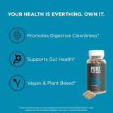 Pure for Men Original Cleanliness Stay Ready Fiber Supplement | Helps Promote Digestive Regularity | Psyllium Husk, Aloe Vera, Chia Seeds, Flaxseeds | Proprietary Formula | 60 Vegan Capsules