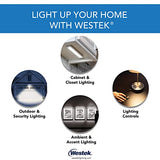 Westek BL-PL8-BK Wireless Battery Operated LED Picture Light with Remote, Dimmable, 8", Satin Black