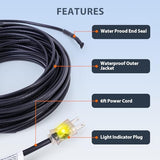 HEATIT HIRD 240 feet 5 Watts Per Foot Roof & Gutter Snow De-Icing Cable