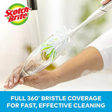 Scotch-Brite Kitchen Cleaning & Dish Washing Starter Kit: Non-Scratch Scrub Sponge (6 Pack) + Non-Scratch Advanced Soap Control Dishwand + Glass and Water Bottle Brush