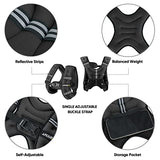 APEXUP Weighted Vest Men 5lbs Weights with Reflective Stripe, Weighted vest for Women Workout Equipment for Strength Training Running (Black)