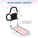 HEPO Bed Rails for Elderly Adults Safety with Motion Sensor Light & Double Foamed Grab Bars, Bed Rail with Storage Bag for Fall Prevention, Fit King, Queen, Full, Twin Bed, Getting in & Out of Bed