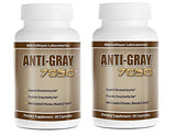 Anti-Gray Hair 7050 Helps Restore Natural Hair Color 60 Capsules Per Bottle (2 Bottles)