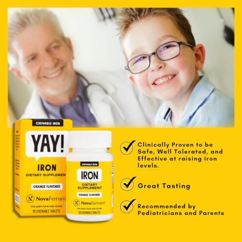 NovaFerrum Yay | Chewable Iron Supplement for Kids & Adults for Anemia ...