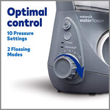 Waterpik Aquarius Water Flosser Professional For Teeth, Gums, Braces, Dental Care, Electric Power With 10 Settings, 7 Tips For Multiple Users And Needs, ADA Accepted, Gray WP-667CD