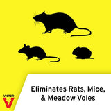 Victor M925 Ready-to-Use Rodent Poison Killer - Kills Rats, Mice, and Meadow Voles, Yellow