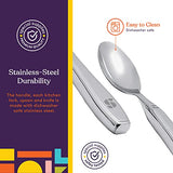 Special Supplies Premium Stainless Steel Weighted Silverware for Parkinson's Patients- Weighted Utensils for Tremors and Parkinson's Patients-Wide Non-Slip Grip, Easy to Clean - Flatware for Elderly
