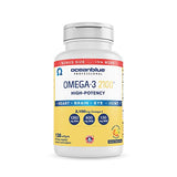 Oceanblue Professional Omega-3 2100 – 138 ct Bonus Bottle– Triple Strength Burpless Fish Oil Supplement with High-Potency EPA, DHA, DPA – Wild-Caught – Orange Flavor, 69 Servings