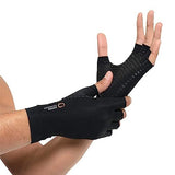 Copper Compression Arthritis Gloves | Fingerless Arthritis Carpal Tunnel Pain Relief Gloves For Men & Women | Hand Support Wrist Brace For Rheumatoid, Tendonitis, Swelling, Crocheting, Typing - XL