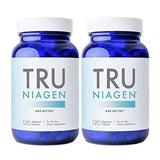 TRU NIAGEN - Patented Nicotinamide Riboside NAD+ Supplement. NR Supports Cellular Energy Metabolism & Repair, Vitality, Healthy Aging of Heart, Brain & Muscle - 60 Servings / 120 Capsules - Pack of 2