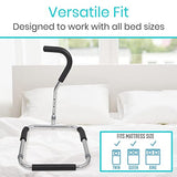 Vive Bed Rail Cane - Stand Assist Bar - Adjustable Height Bedside Safety Handrail - Mobility Aid Guard Device for Elderly Adult - Bed Pull Up Assist - Bedrail Grab Bar for Seniors and Surgery Recovery