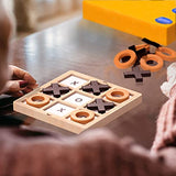 Keeping Busy Wooden Tic Tac Toe Game Dementia Activities for Seniors – Large Pieces with Matching & Puzzle Templates – Cognitive Games for Elderly Engaging Alzheimers Products - Shelf & Table Decor