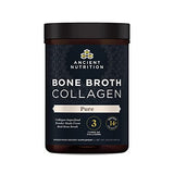 Ancient Nutrition Collagen Powder, Bone Broth Collagen, Pure, Hydrolyzed Multi Collagen Peptides, Supports Skin and Nails, Joint Supplement, 30 Servings, 15.9oz