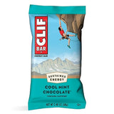 CLIF BAR - Cool Mint Chocolate with Caffeine - Made with Organic Oats - Non-GMO - Plant Based - Energy Bars - 2.4 oz. (12 Pack)