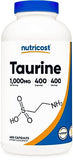 Nutricost Taurine 1000mg, 400 Capsules