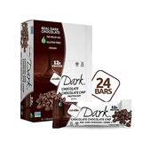 NuGo Dark Chocolate Chocolate Chip, 12g Vegan Protein, 200 Calorie, Gluten Free, 24 Count