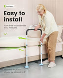 OasisSpace Bed Rail for Seniors, Medical Adjustable Bed Assist Rail Handle and Fall Prevention Safety Hand Guard Grab Bar for Elderly, Handicap - Fit King, Queen, Full, Twin