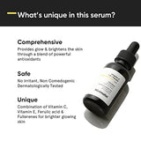 Minimalist 16% Vitamin C Face Serum with Antioxidants for Anti Aging & Glow | Reduces Skin Damage & Redness to Brighten Dull Complexion | For All Skin Types | For Women & Men | 0.68 Fl Oz / 20 ml