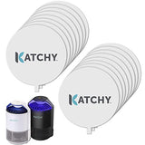 KATCHY Indoor Fly Trap Glue Board Refills - Pack of 16 Boards﻿