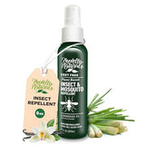 Deet-Free Insect & Mosquito Repellent 8oz – Nice Smelling Insect Repellent with Lemongrass Oil Safe for Pets and Kids – Bug Spray Against Mosquitoes, Gnats, Black Flies, No-See-ums, and Other Insect