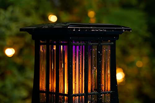 PIC Solar Flame Effect Patio Lantern Bug Zapper, ½ Acre Coverage, 2 Pack