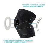 DOUFURT Knee Brace with Side Stabilizers for Meniscus Tear Knee Pain ACL MCL Injury Recovery Adjustable Knee Support Men and Women